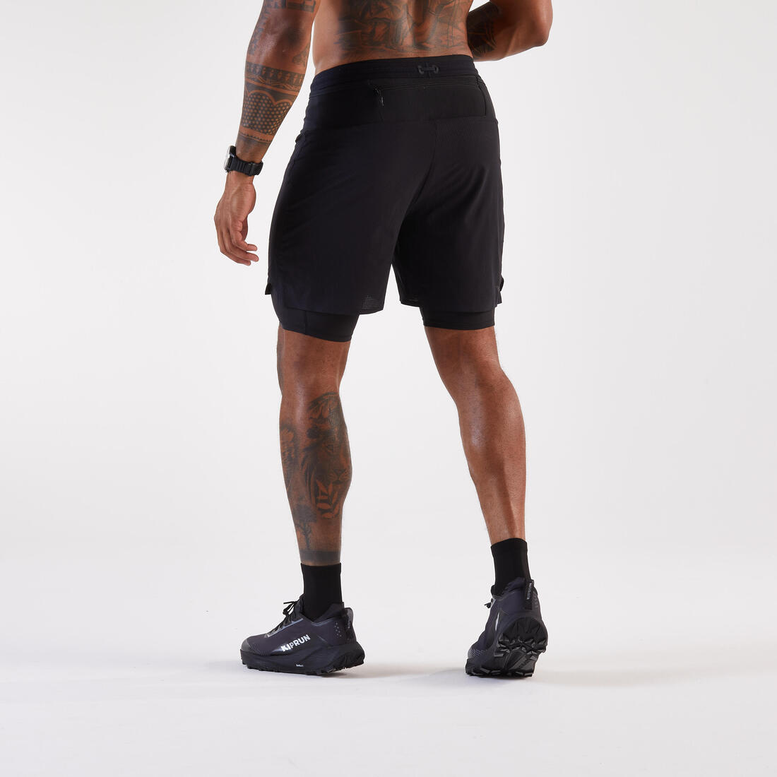 Short 2en1 de running trail longue distance homme - kiprun run ultra 900