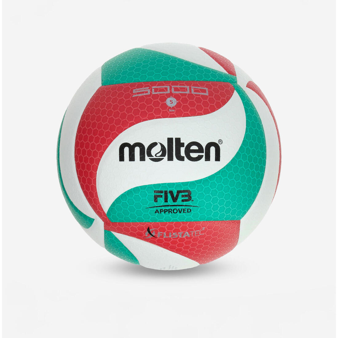 Ballon de volley-ball Molten 5000 vert rouge