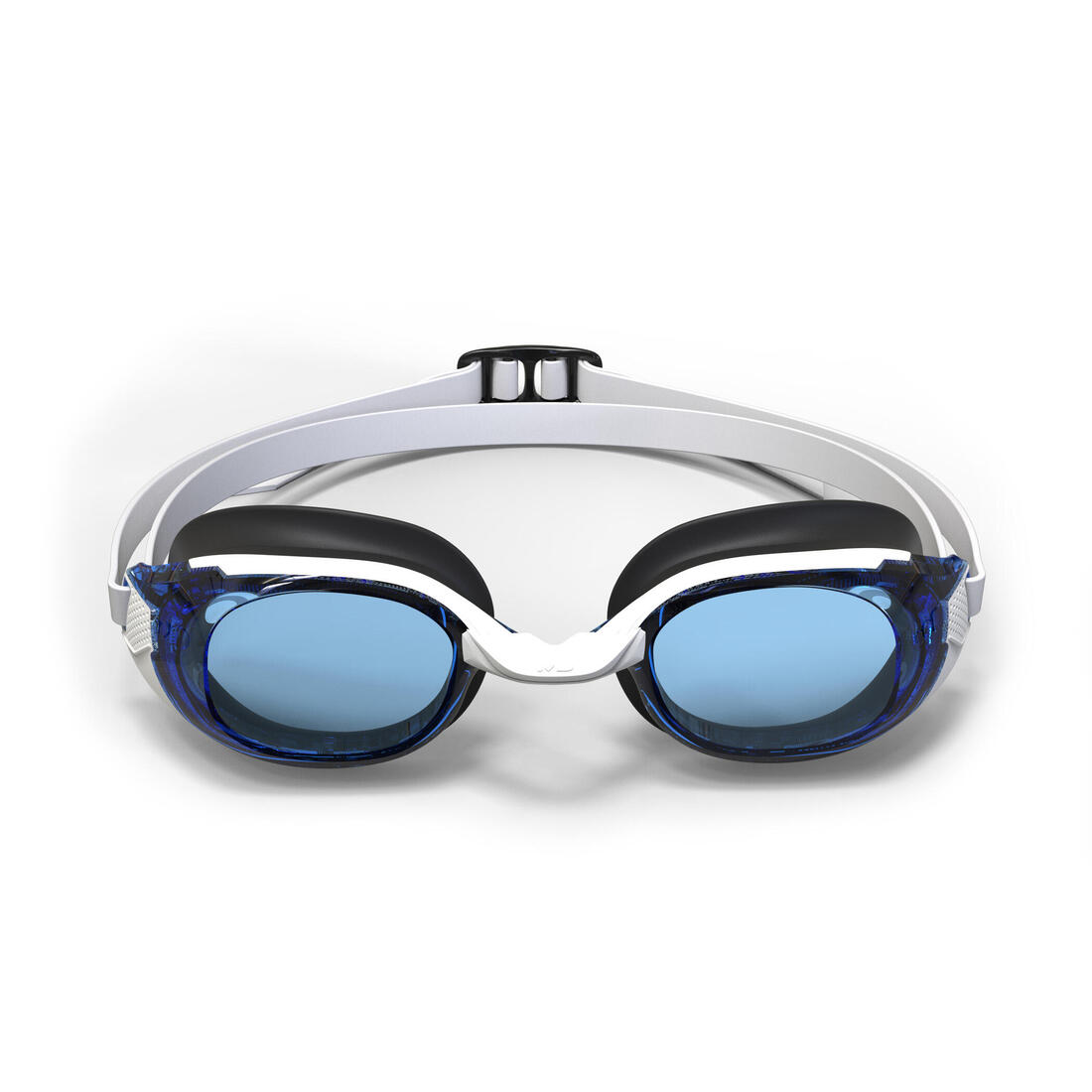 Lunettes de natation Taille Unique - Bfit blanches verres miroirs