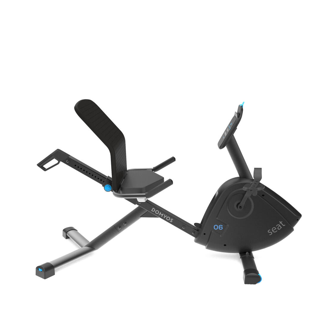 Vélo d'appartement semi allongé domyos eb seat connecté