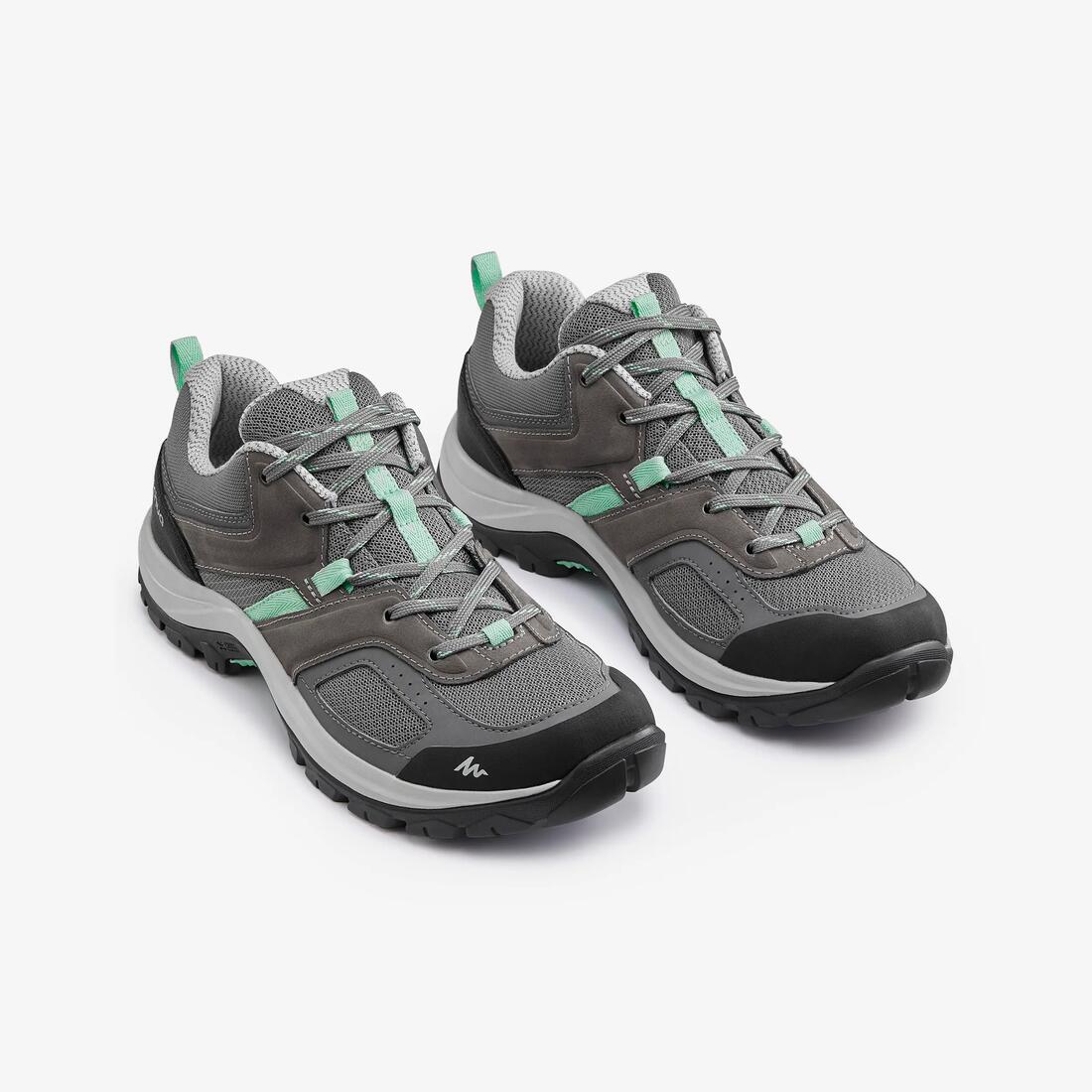 Chaussures de randonnée femme, MH100 gris