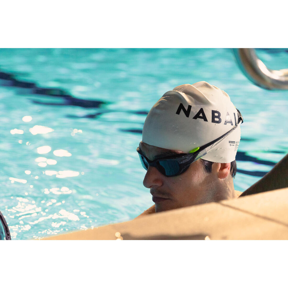 Lunettes De Natation TURN - Verres Miroirs - Taille Unique - Noir Blanc Rouge
