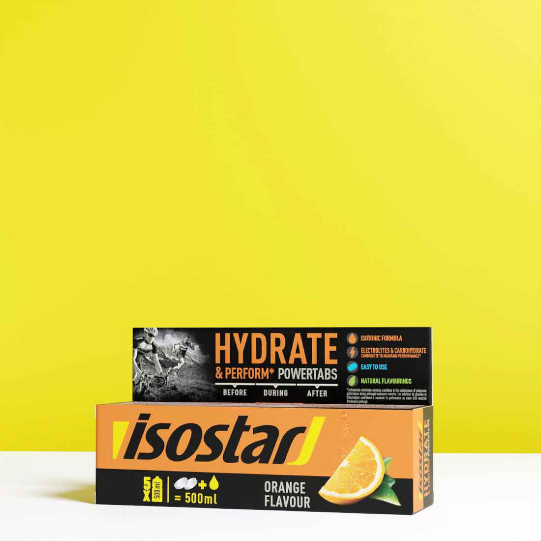 Boisson isotonique tablettes POWERTABS Orange 10x12g – 8058597