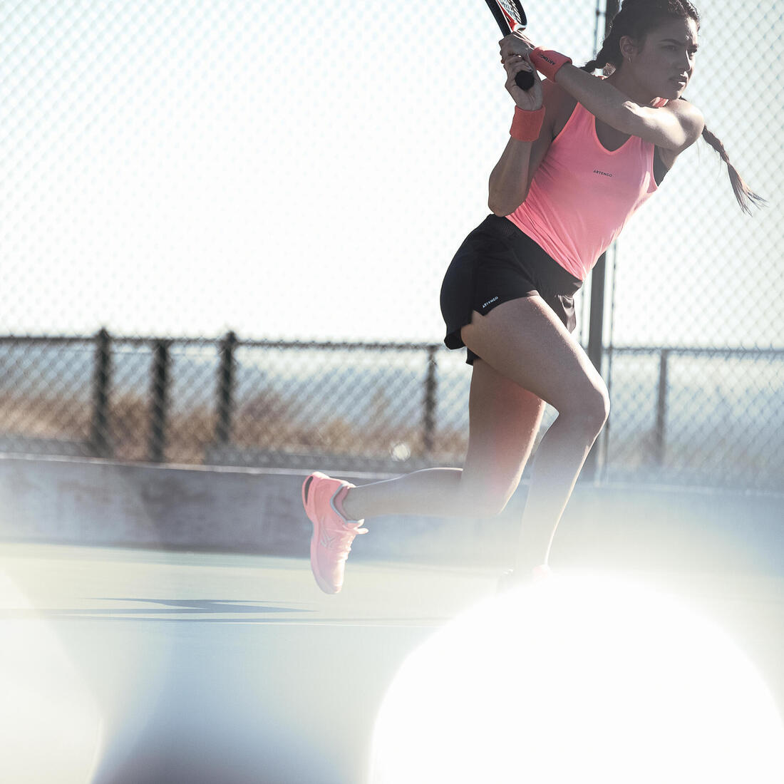 Short tennis dry soft à poche femme - Dry 500