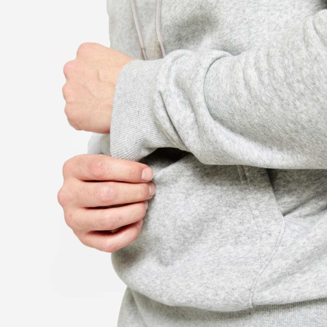Sweat à capuche chaud en molleton homme