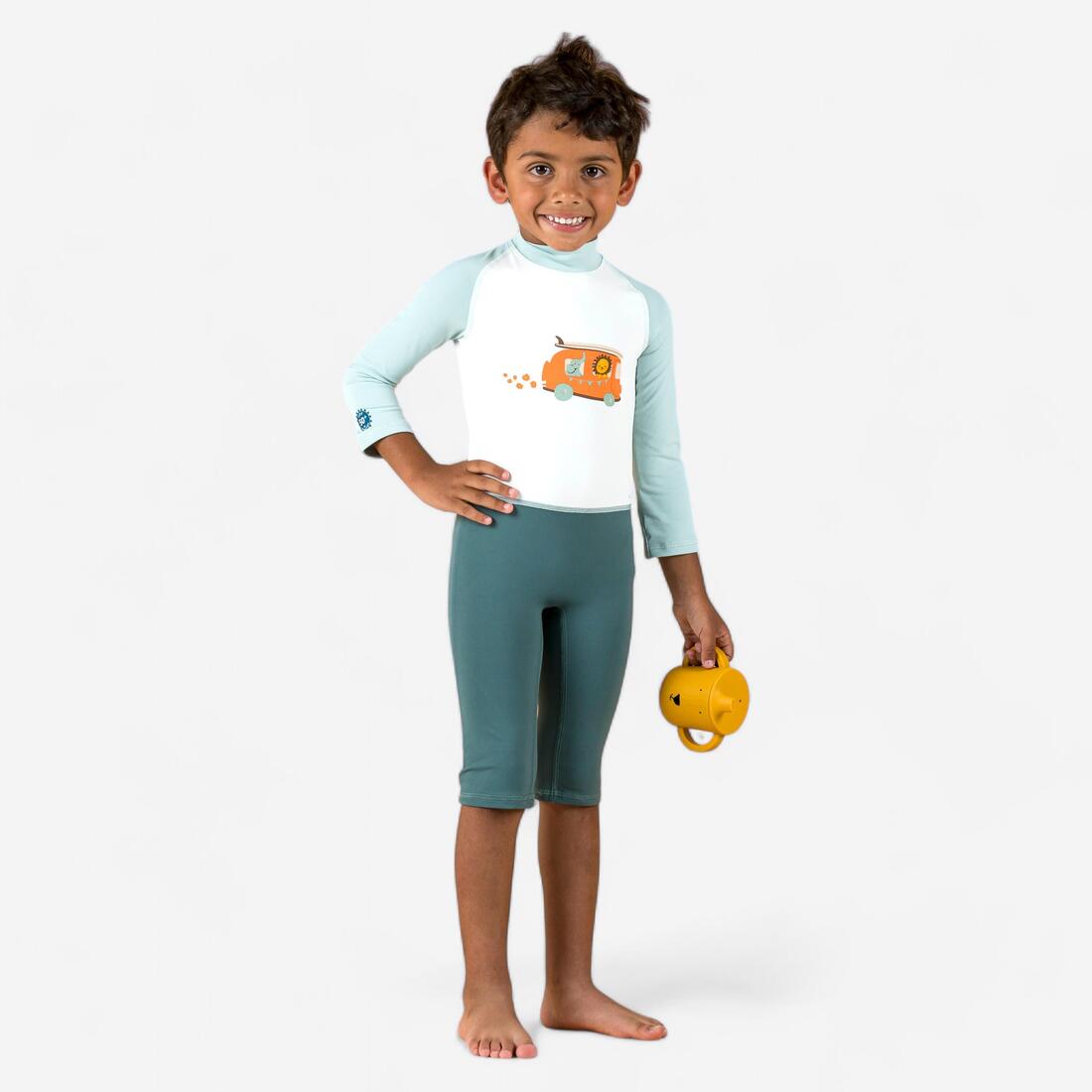 Combinaison de natation anti uv bébé / enfant manches longues imprimé