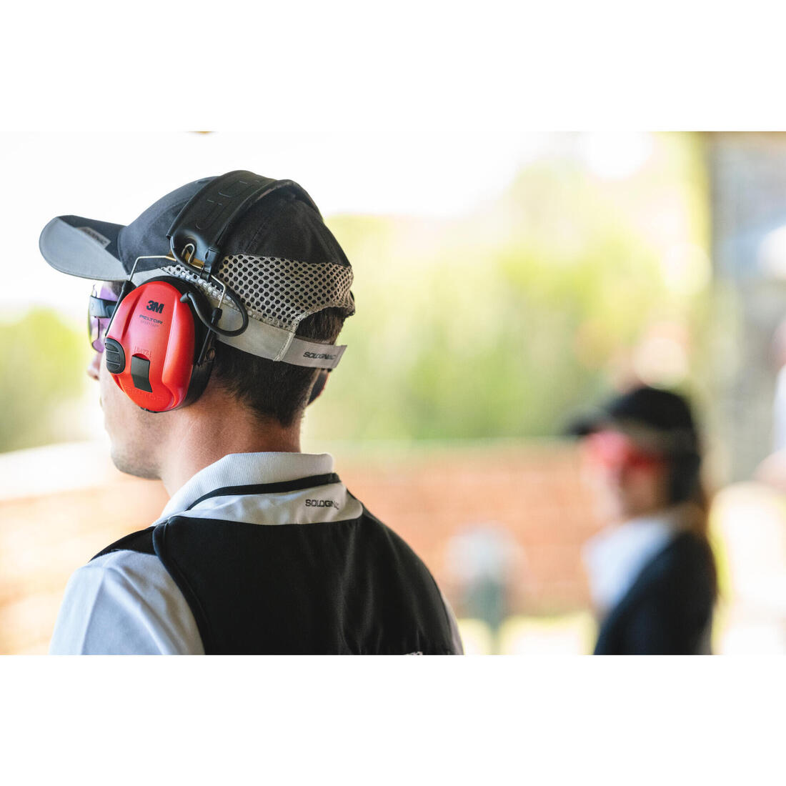 Casque électronique anti-bruit Peltor SportTac noir rouge