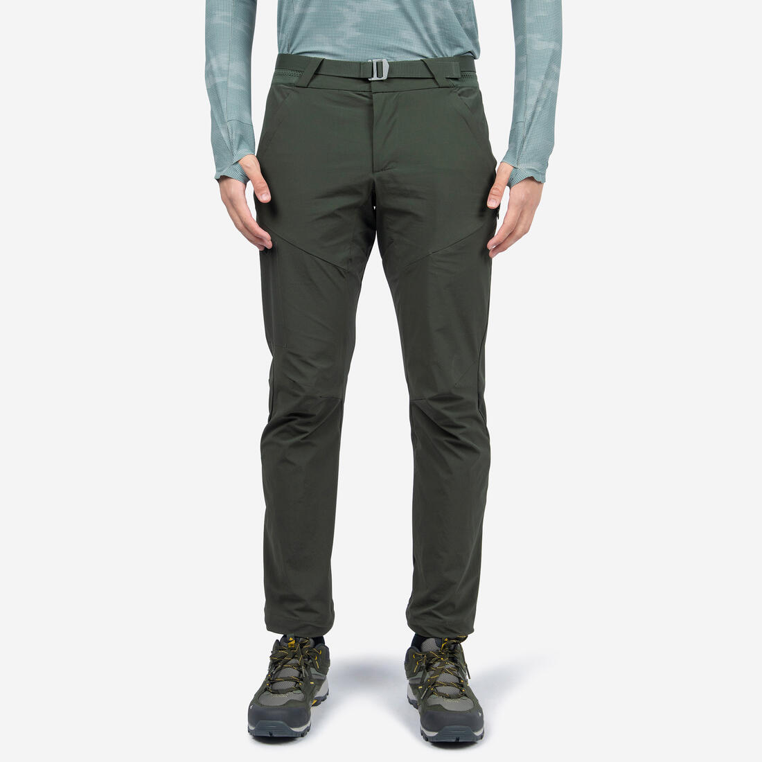 Pantalon de randonnée - mh500 - homme – vert fonce