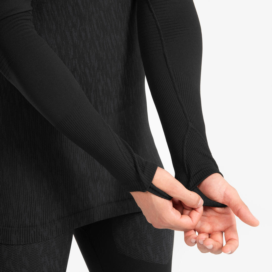 Sous-maillot de foot thermique seamless manches longues mixte, Keepdry