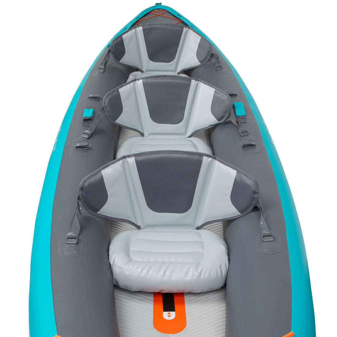 Canoë kayak gonflable 2/3 places - Tribord 100+ Bleu