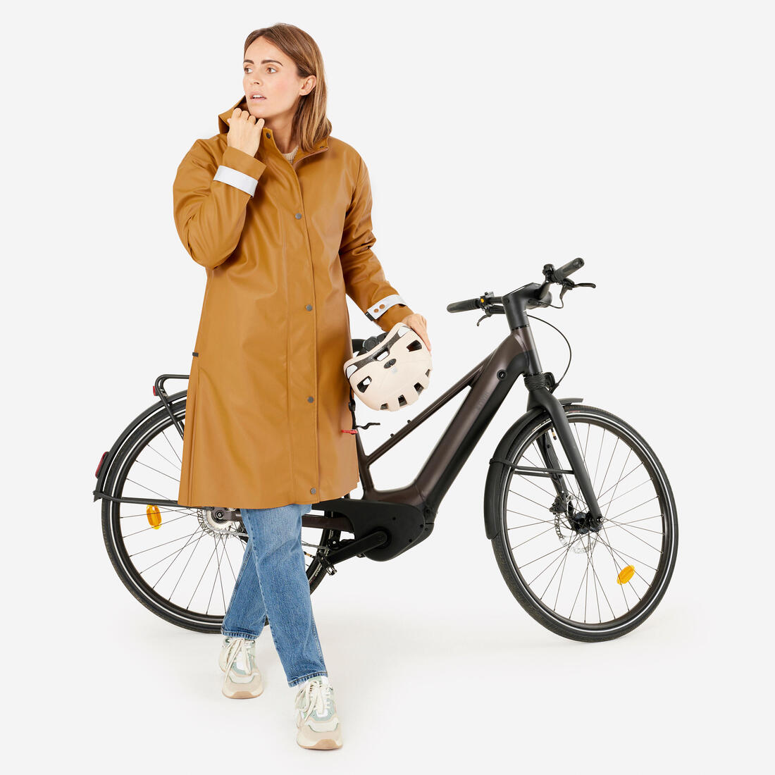Parka imperméable vélo ville unisexe
