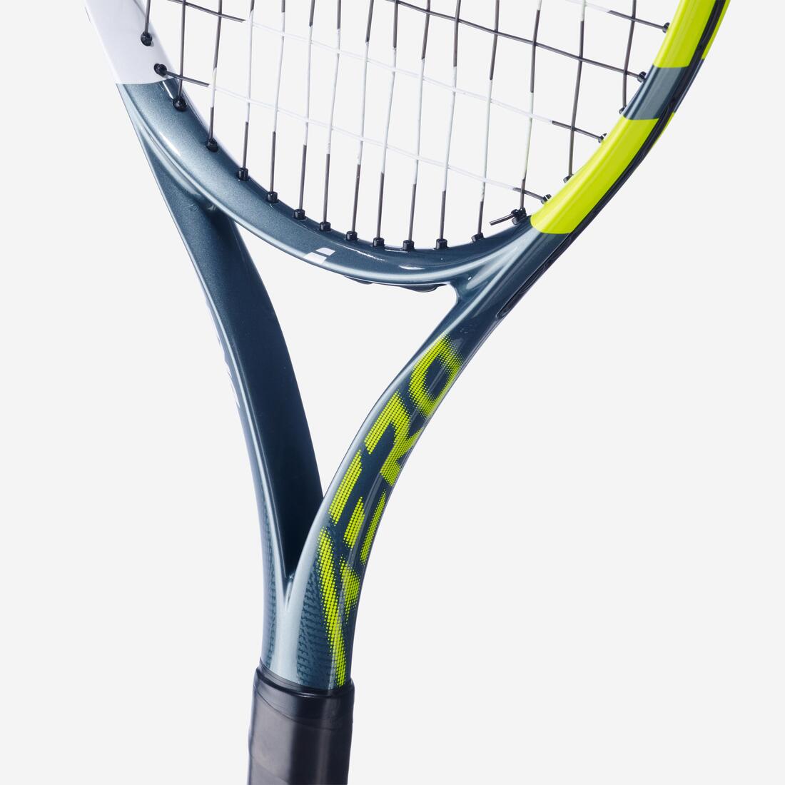 Raquette de tennis enfant 26 pouces, Babolat aero jr 26 gris jaune.