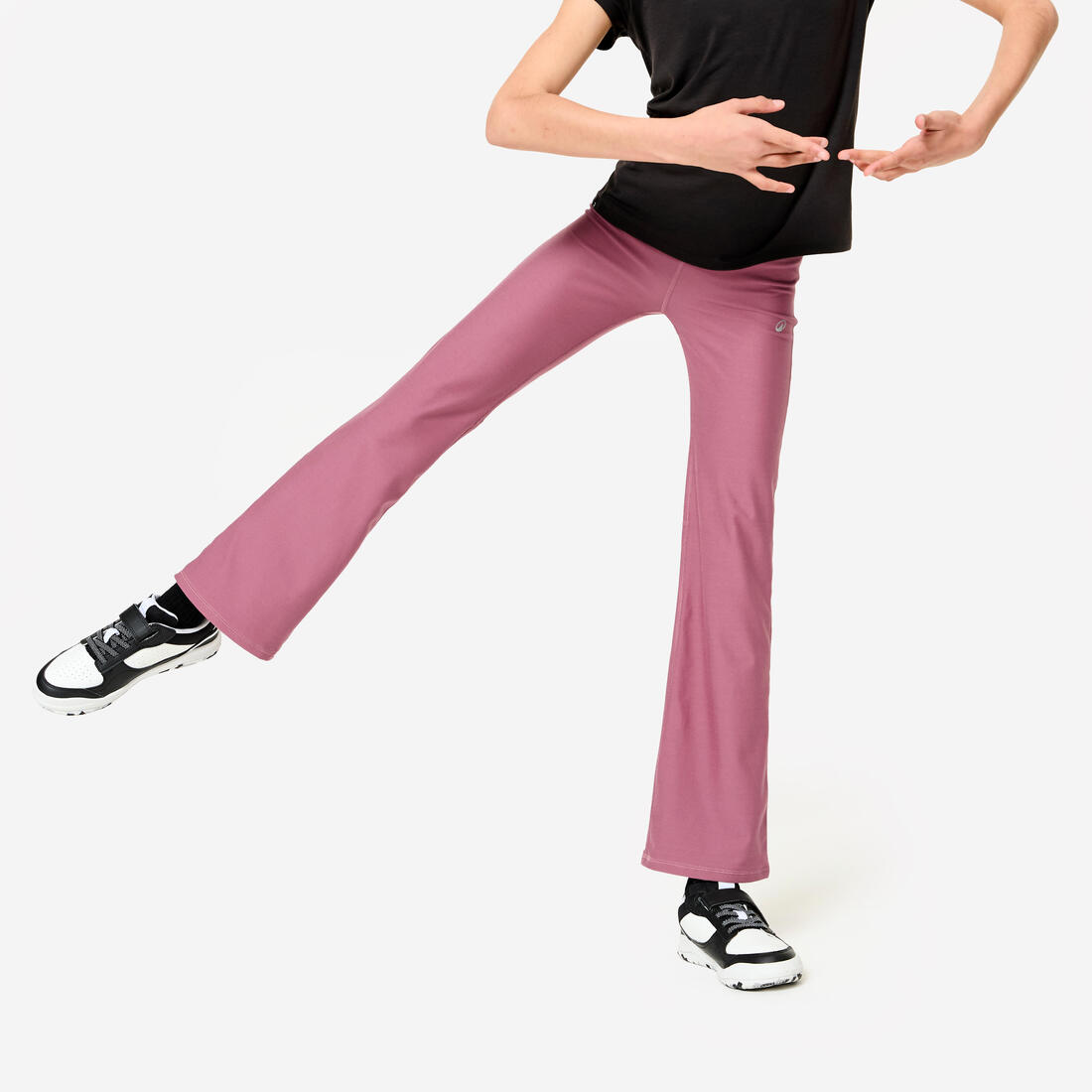 Legging de fitness évasé taille haute fille