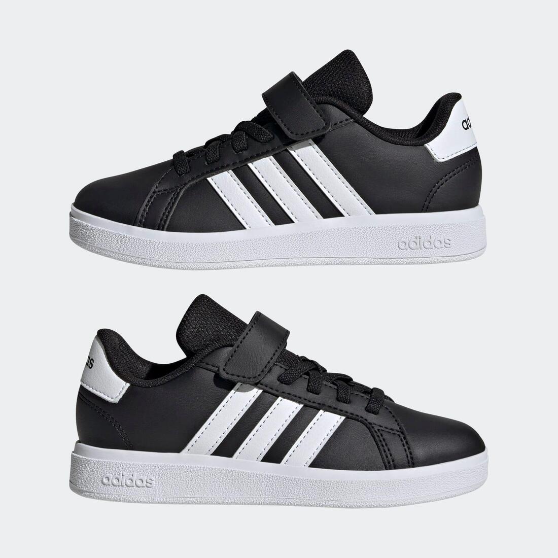 Chaussures Grand Court enfant, noir et