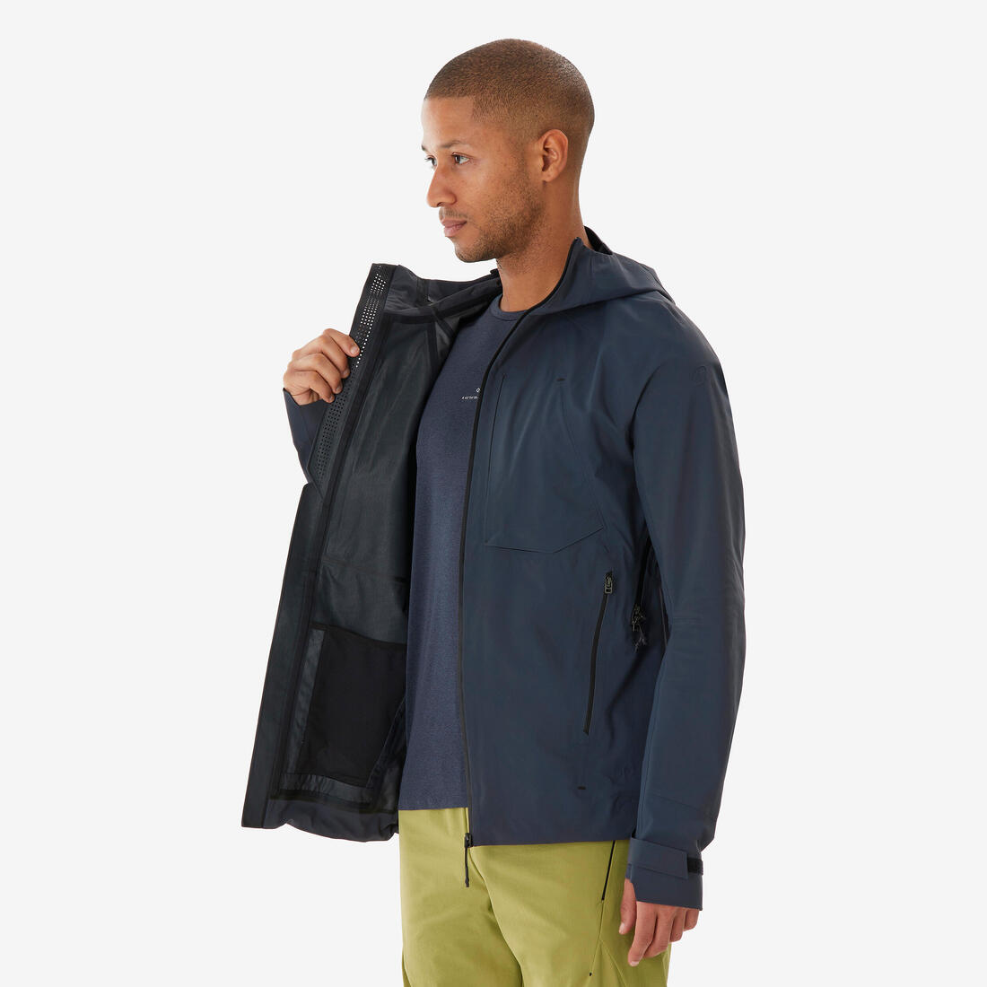 Veste de randonnée imperméable et légère homme, MH900