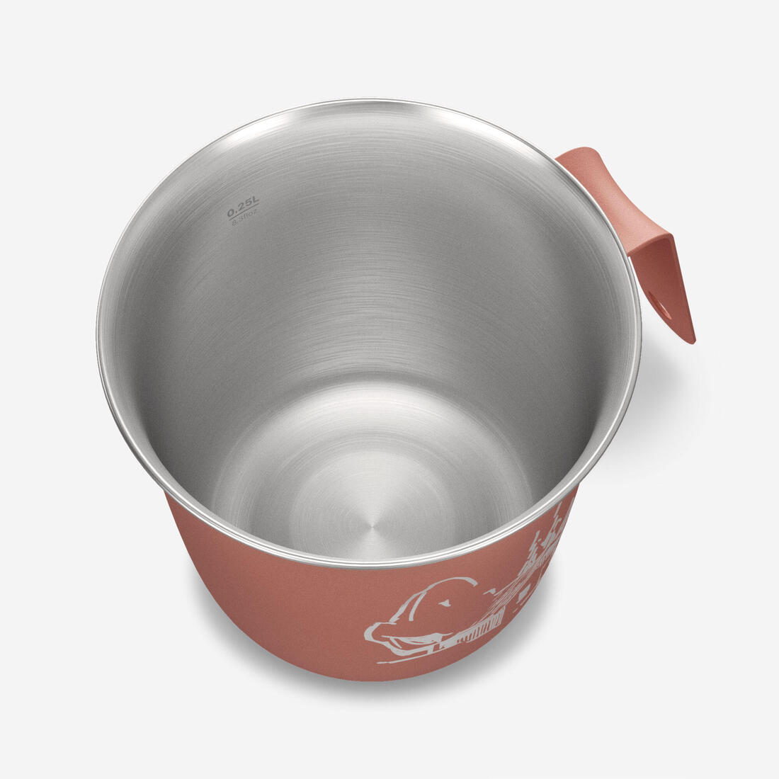 Tasse 500 acier inoxydable 0,3L, pour le camping et la randonnée - Verte.