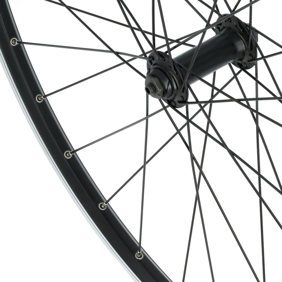 ROUE VTC 28"/ Avant/ Double Parois/ V-Brake/ Quick & Release/ Noire