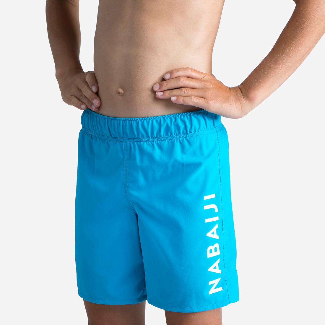 Short de bain natation Garçon - 100 – bleu azur