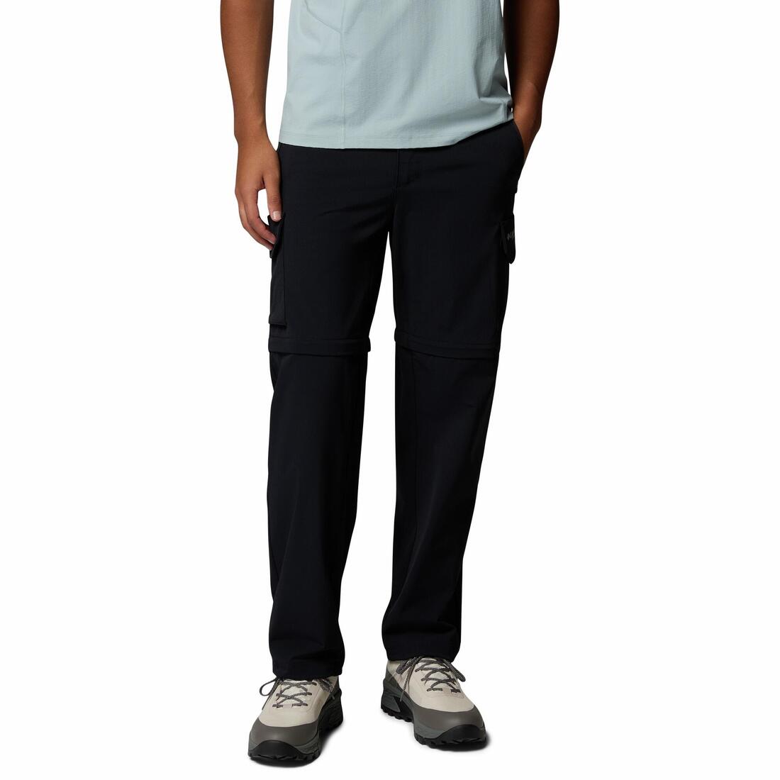 Pantalon de randonnée - Columbia SILVER RIDGE ELITE CONVERTIBLE NOIR - Homme