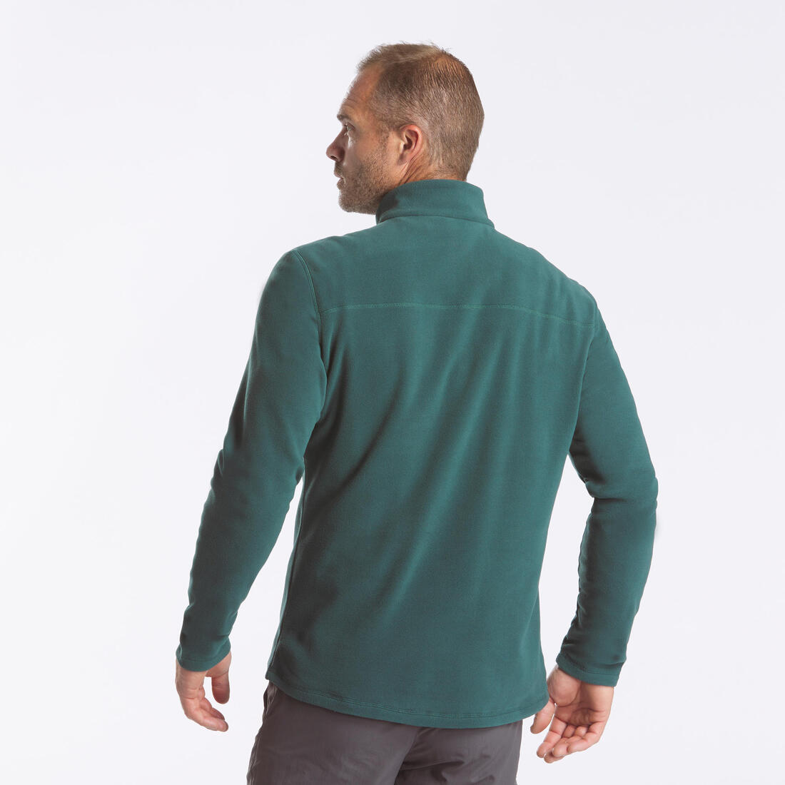 Polaire de randonnée montagne homme, MH100 demi zip