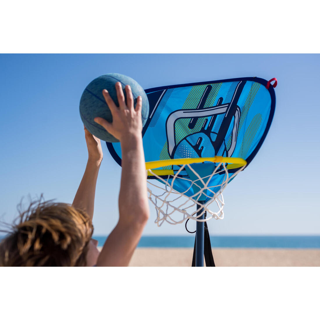 Panier de basket sur pied nomade réglable de 1m à 1,80m - HOOP 500 Easy NBA