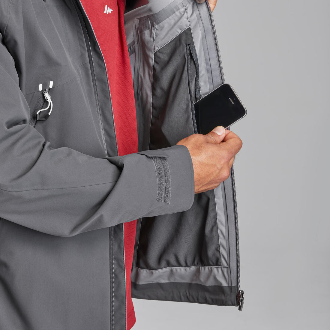 Veste légère imperméable de randonnée - mh500 - homme