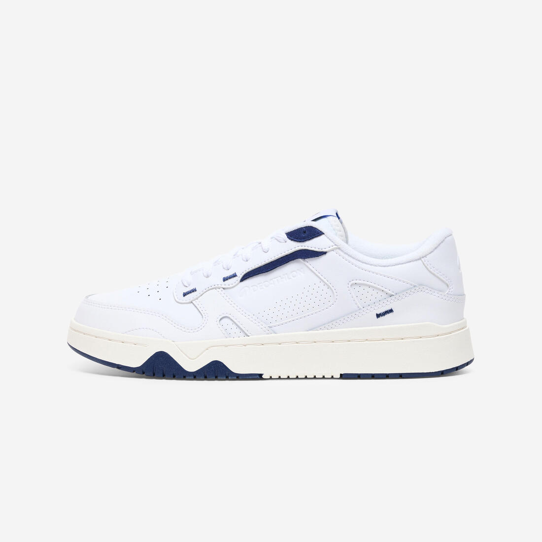 Baskets en cuir CJ80 homme blanche – bleu marine