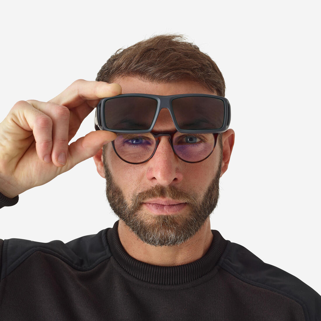Sur-lunettes de pêche polarisantes - OTG 500 grises