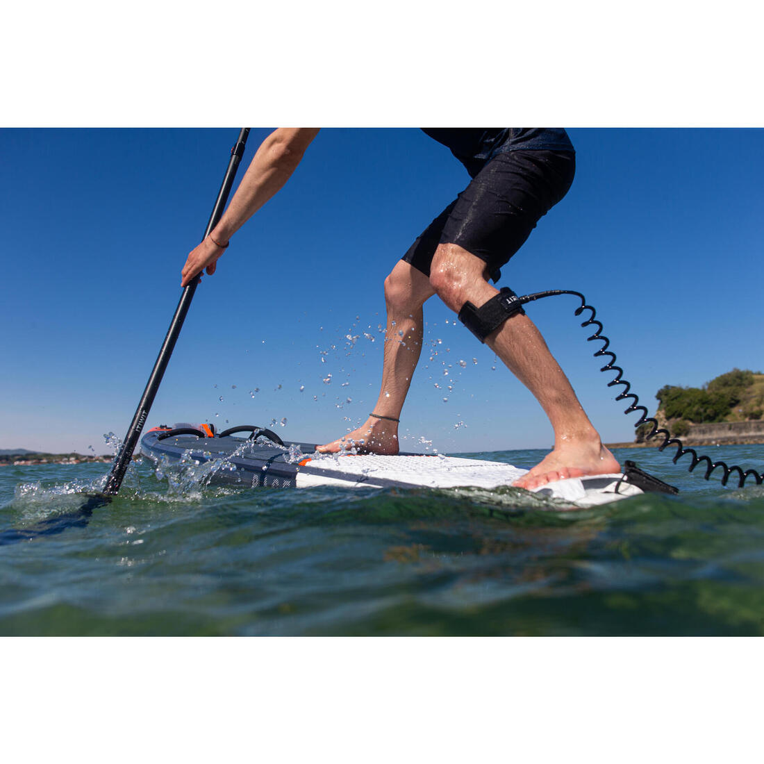 Leash spiral pour stand up paddle de randonnée