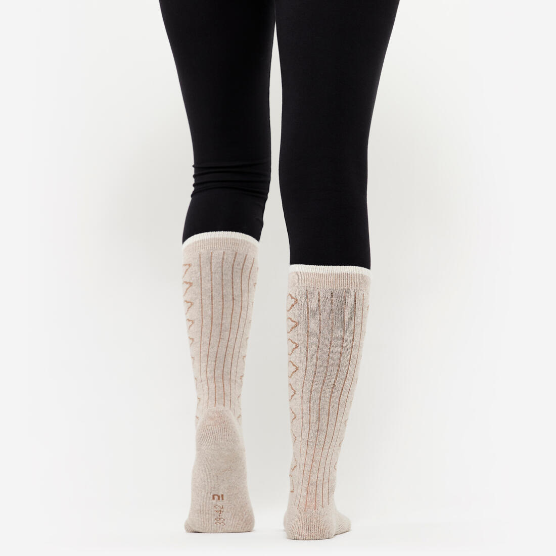 CHAUSSETTES MEDITATION LAINE MERINOS BEIGE