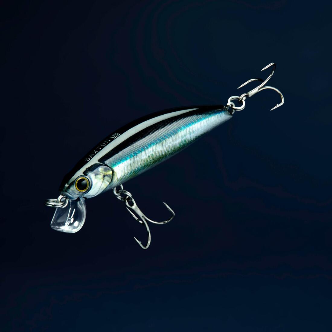 Poisson nageur SAXTON 75 US ANCHOIS au leurre en mer
