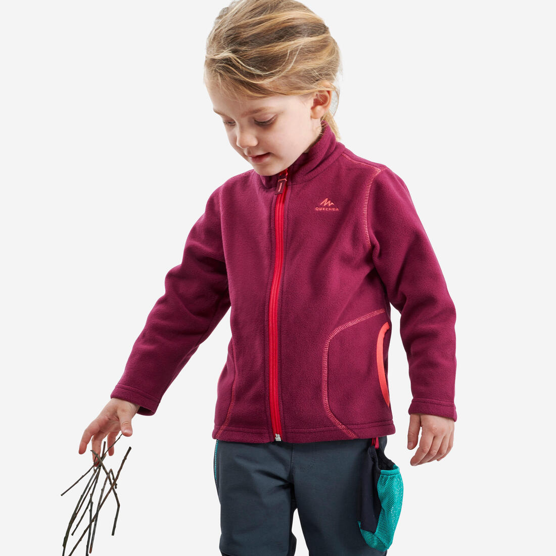 Veste polaire de randonnée - MH150 violette - enfant 2-6 ans – violet