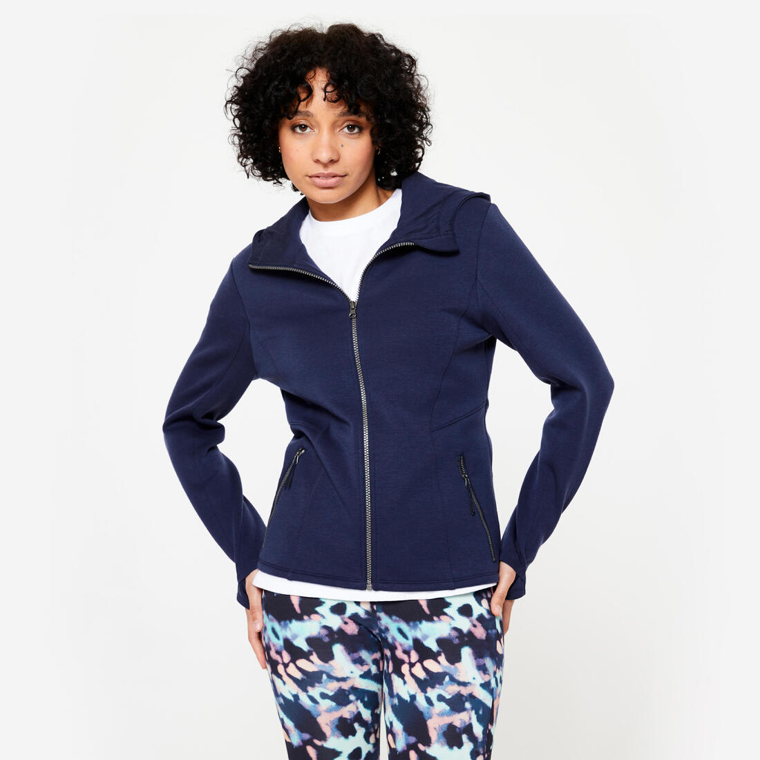 Sweat à capuche zippé femme