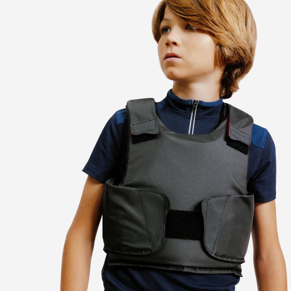 Gilet de protection équitation enfant niv 2 - 100 noir