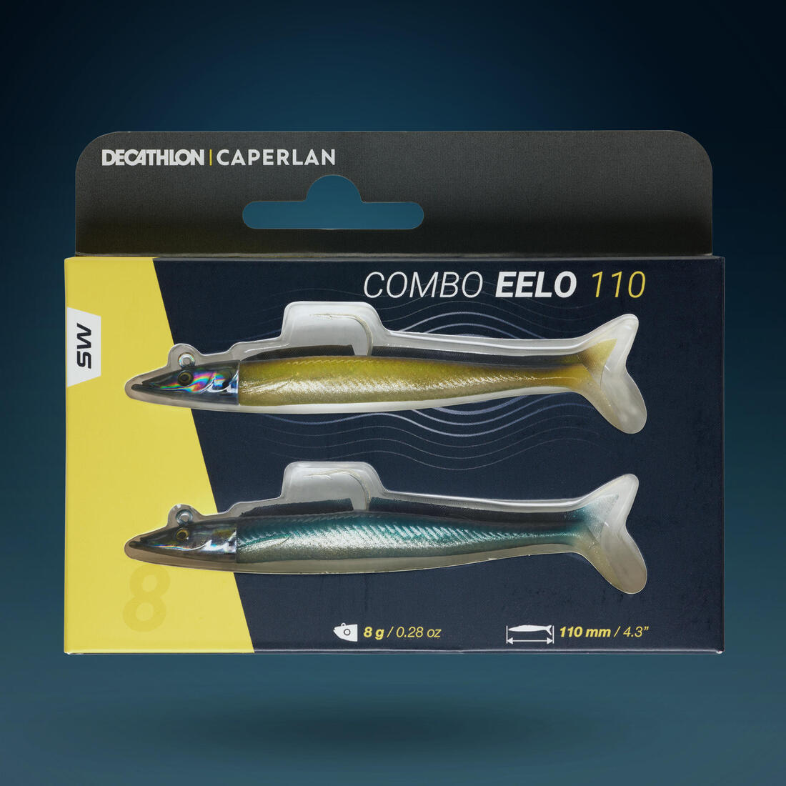 COMBO leurres souples shad lançon EELO 110 8gr AYU