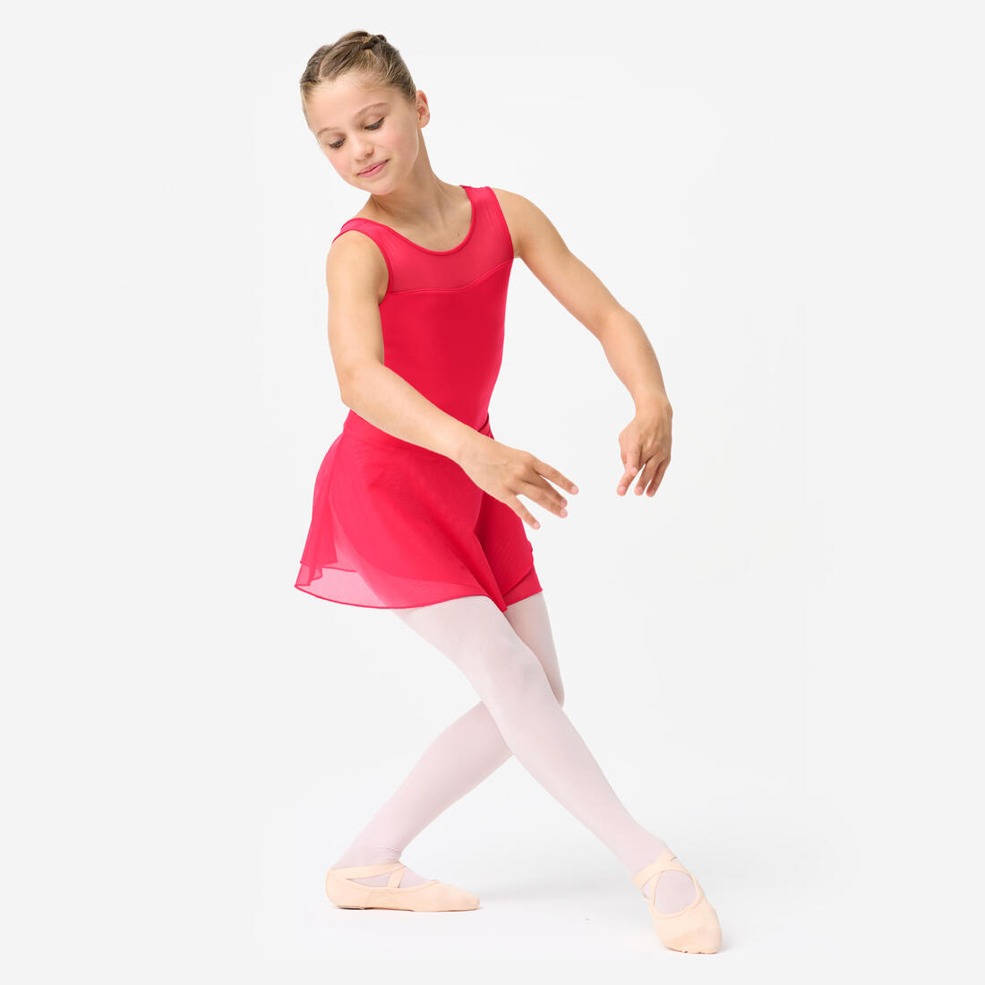 Jupette portefeuille danse classique en voile fille