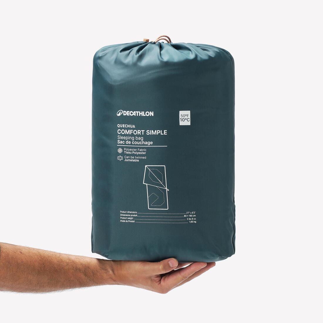 Sac de couchage de camping 10°C, Comfort
