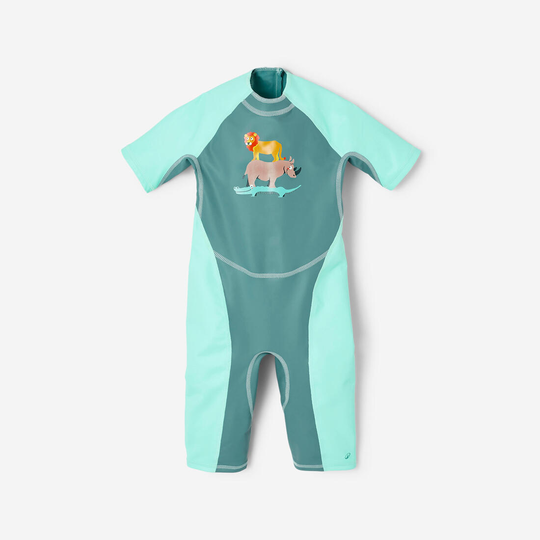 Combinaison anti uv bébé kloupi  vert imprimé savane