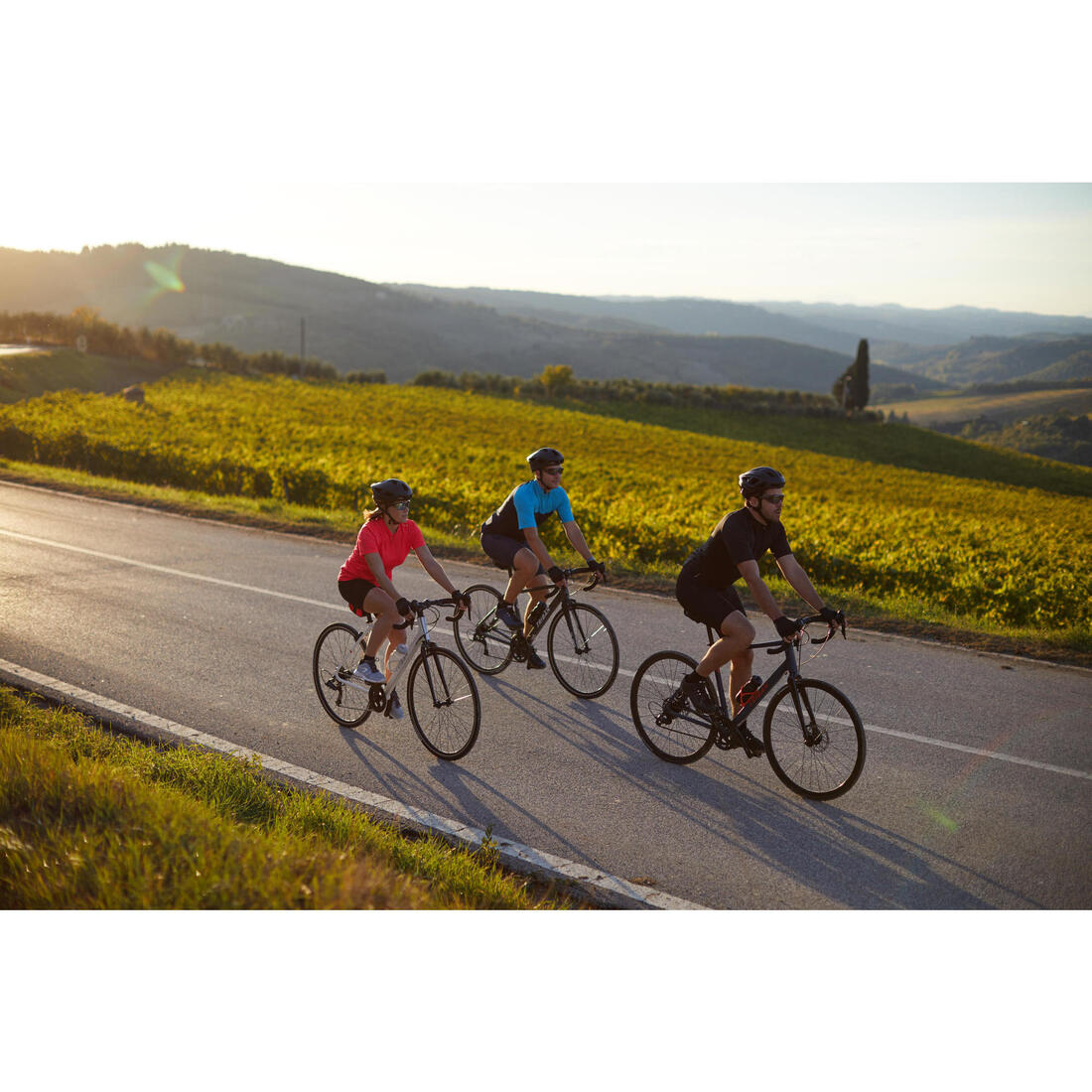 CUISSARD VELO ROUTE A BRETELLES HOMME CYCLOTOURISME RC100 MARINE
