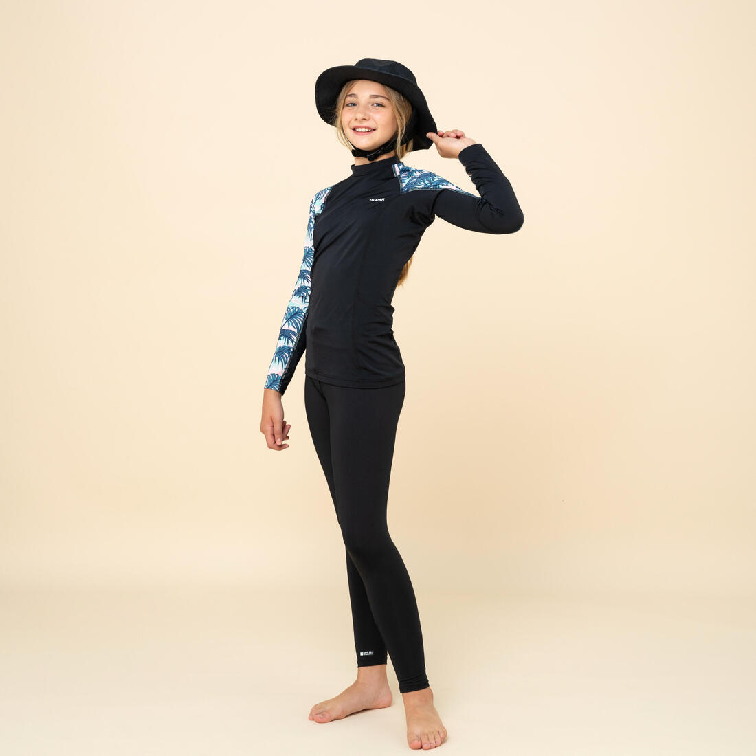 Legging anti uv noir Junior
