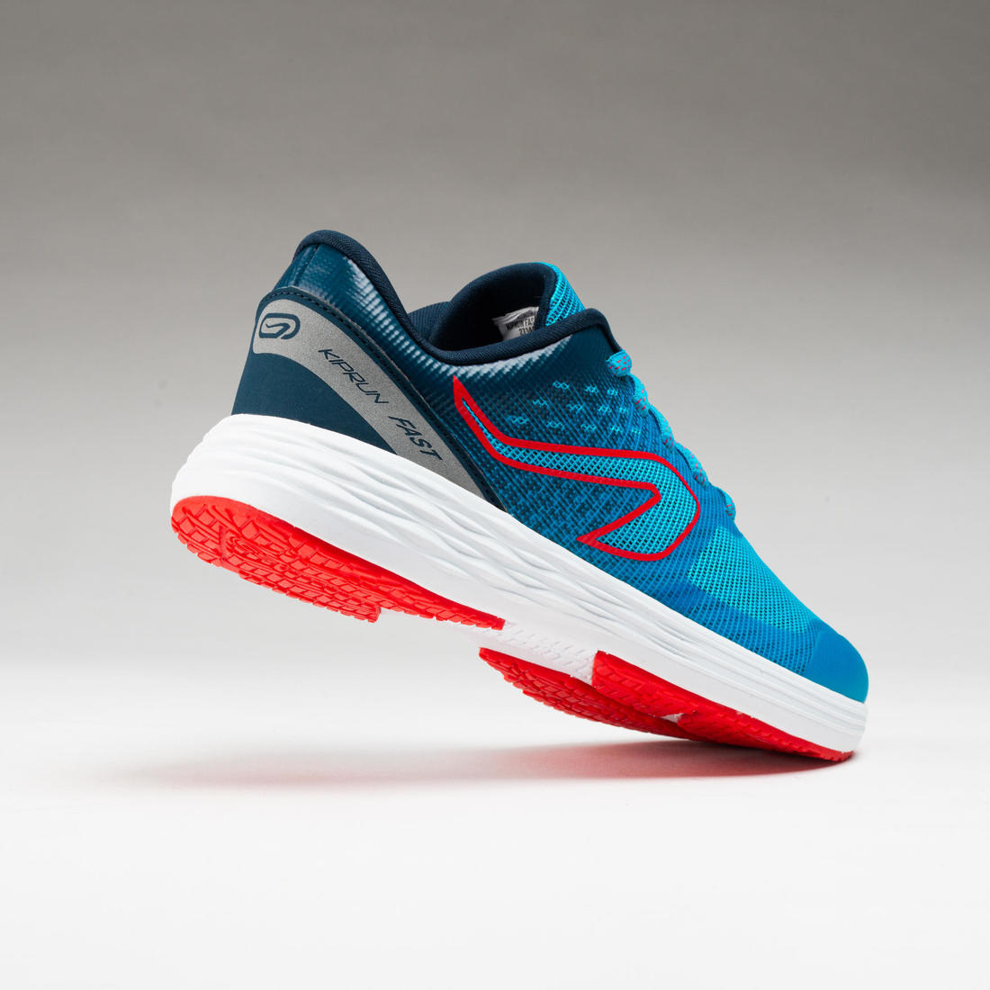 Chaussures de running Enfant -  Kiprun fast noires jaunes