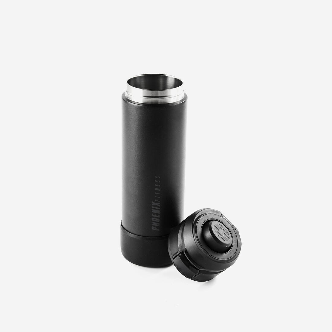 Gourde de sport aimantée 710 ml Phoenix, noire