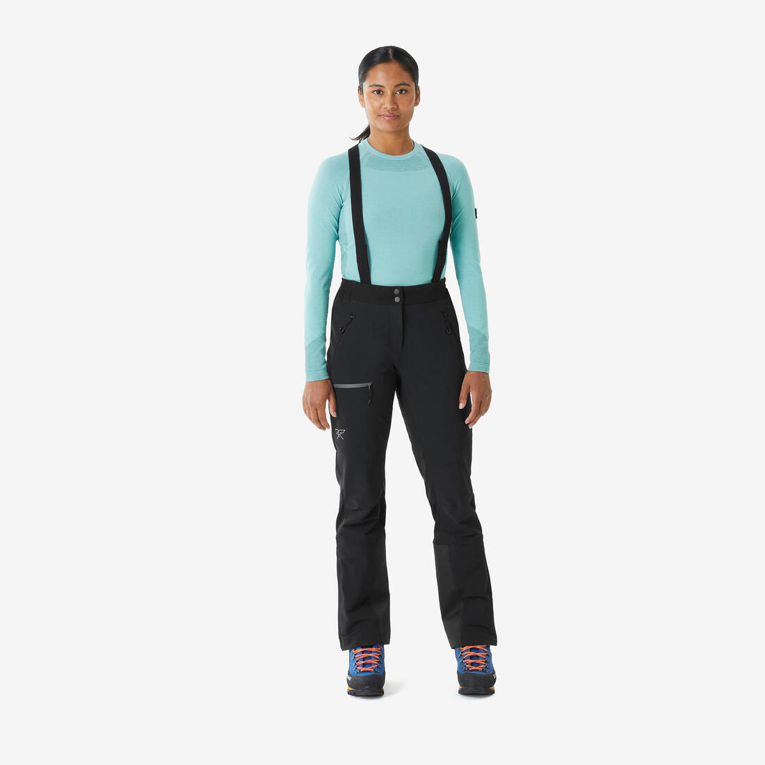 Pantalon d'alpinisme chaud femme, Alpinism noir
