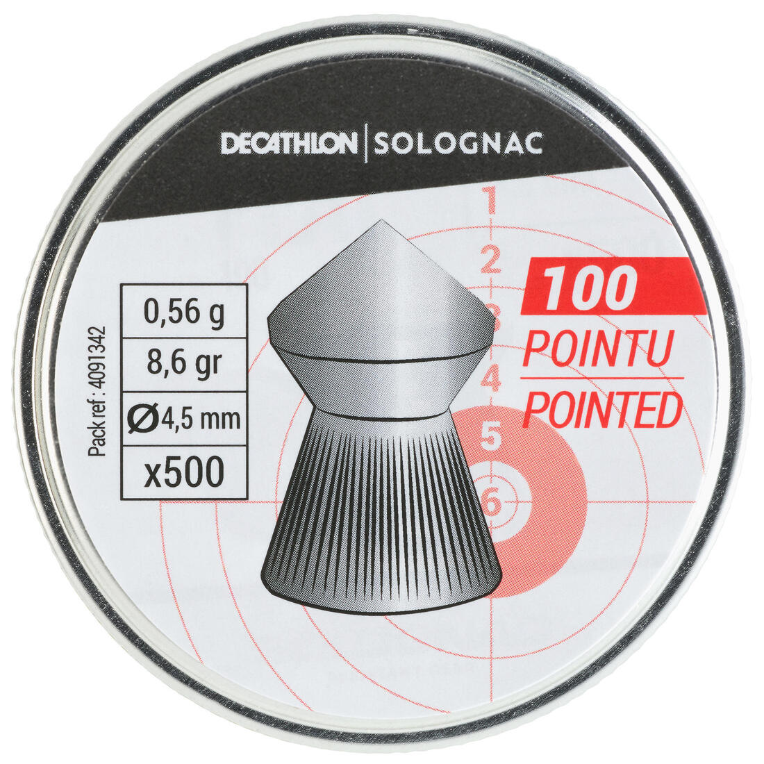 PLOMB POINTU 4,5mm X500q