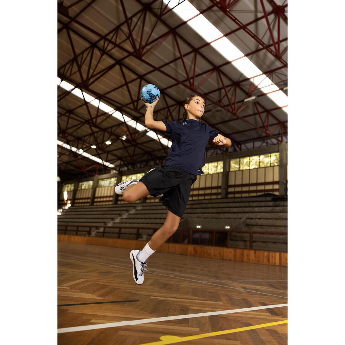 Ballon de handball taille 0 - HB 100 light bleu