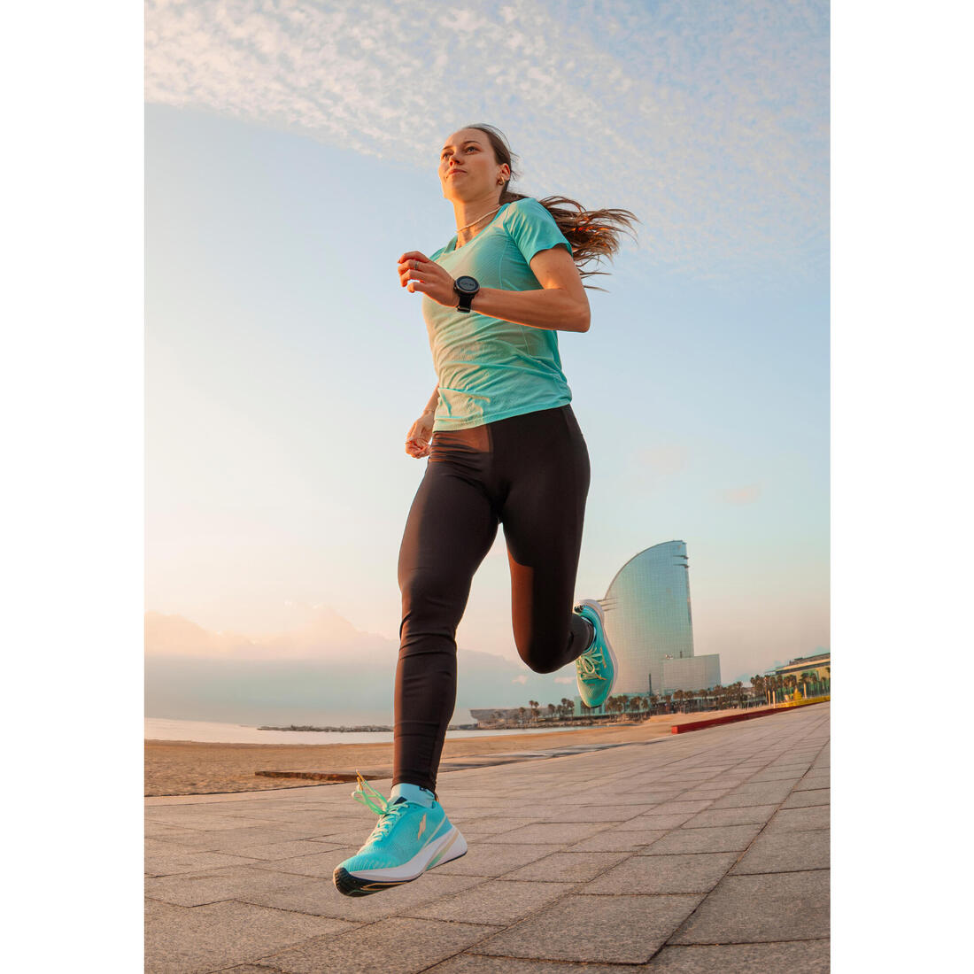 T-shirt de running Femme, Kiprun Run 500 Confort