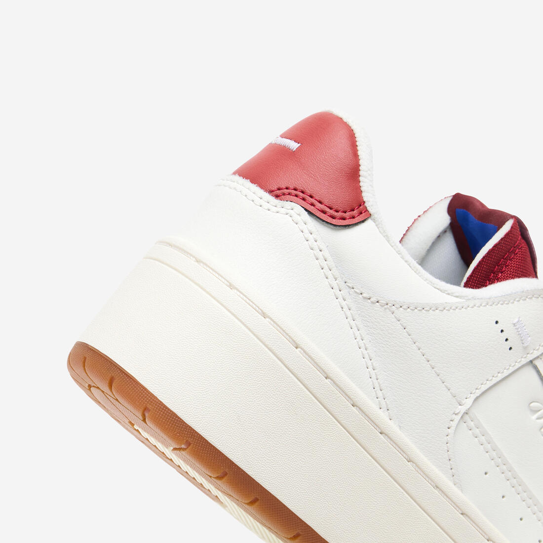 Baskets en cuir femme CJ80 platform blanc et bordeaux