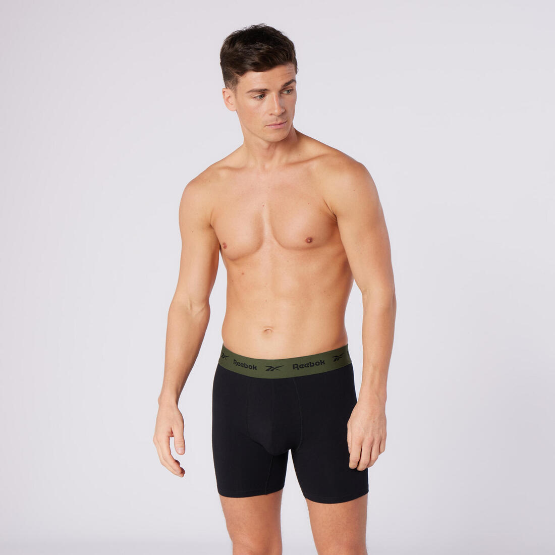Caleçons en coton homme, noir, lot de 4