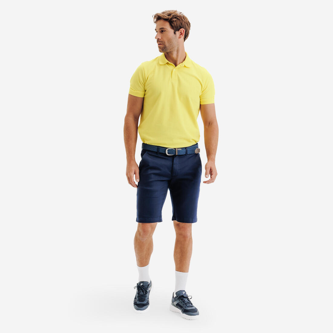 Polo de golf en coton polyester manches courtes homme, MW500