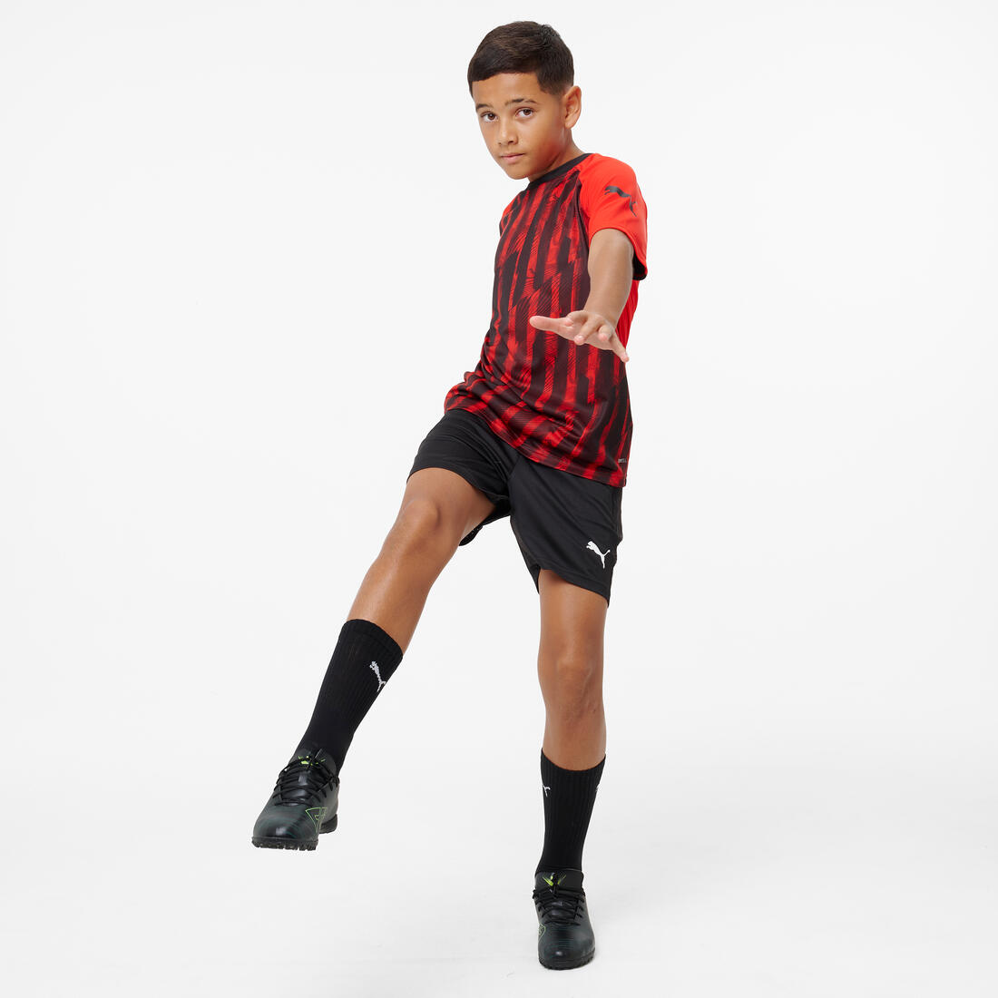 Short de football Puma IndividualLIGA 26 Enfant Noir